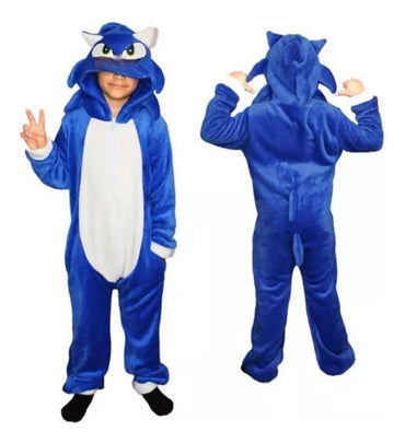 Kigurumi Pijama Completa Mameluco De Sonic Para Niño Infanti
