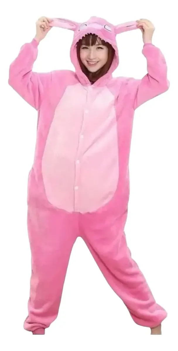 Kigurumi Angela Rosa para Adulto | Mameluco Cosplay