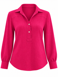 Blusa Zaida Fucsia Foleys Para Dama Manga Larga Viscosa