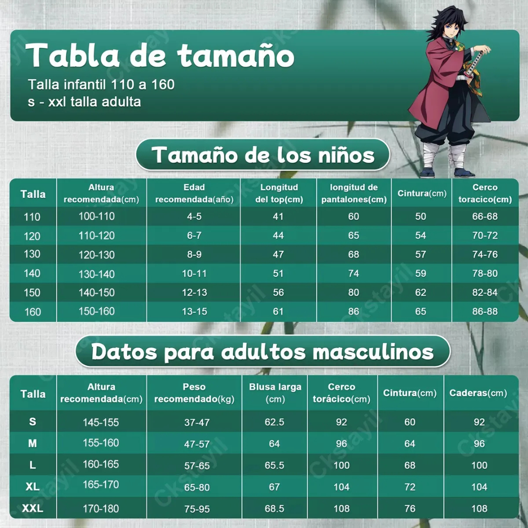 Guía de tallas