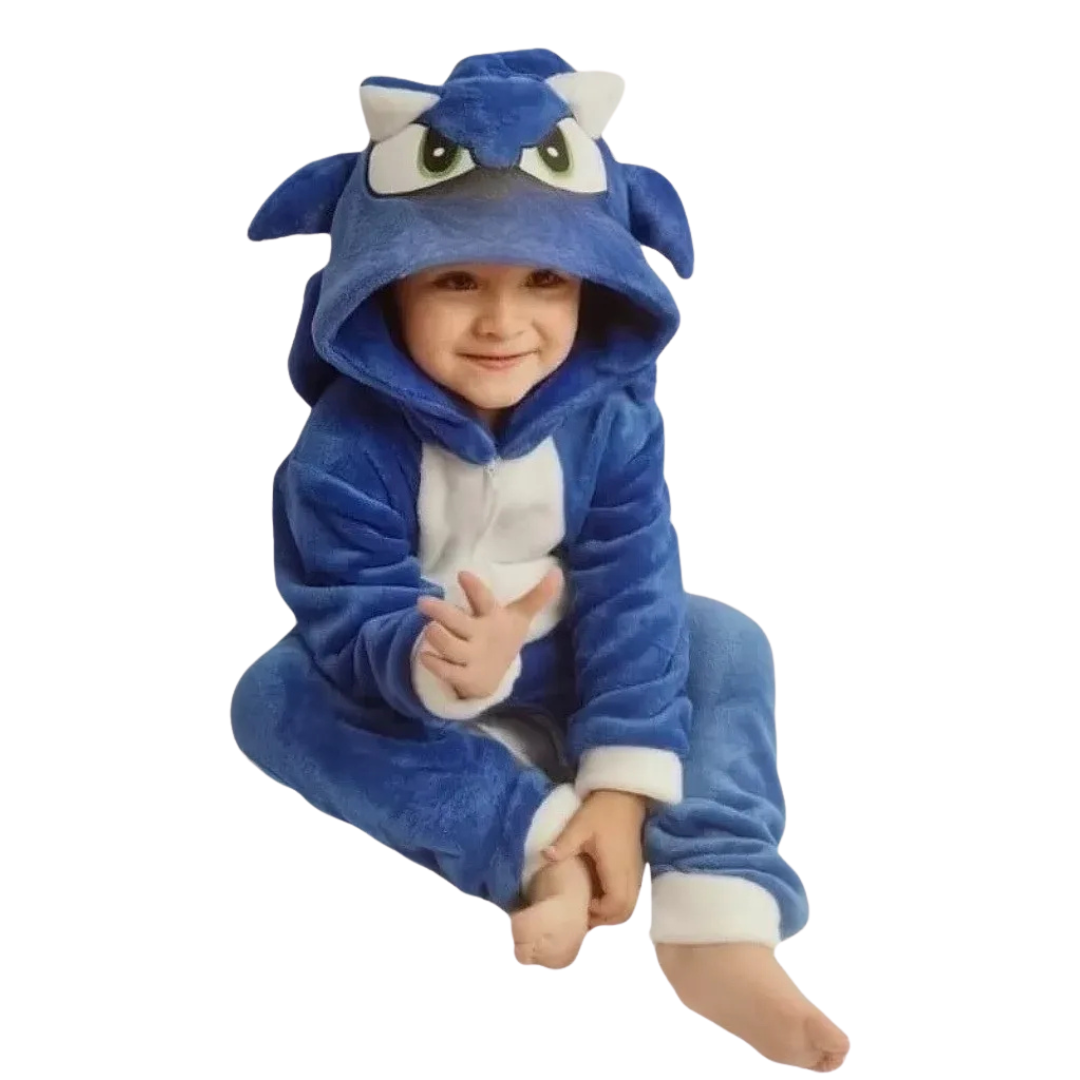 Kigurumi Pijama Completa Mameluco De Sonic Para Niño Infanti