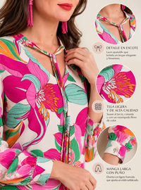 Vestido Estampado de Flores para Mujer | Foleys 123610 | Casual