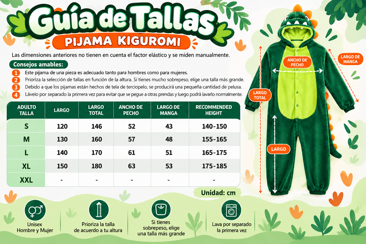 Guía de tallas
