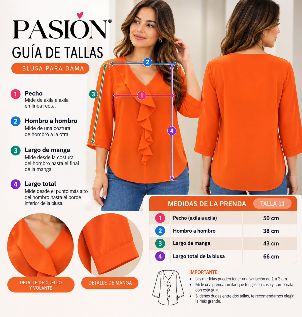 Guía de tallas