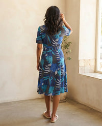Vestido Jada Azul Marino Estampado para Mujer | Foleys by GALENO MX