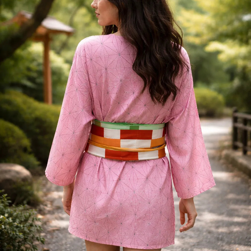 Kimono Nezuko Kamado Demon Slayer para Mujer | Cosplay Anime