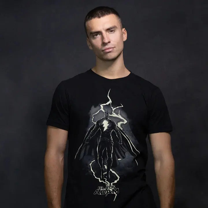 Playera Black Adam The Dark Age Máscara de Látex