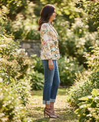 Saco Nicoletta Hueso Estampado para Mujer | Foleys by GALENO MX