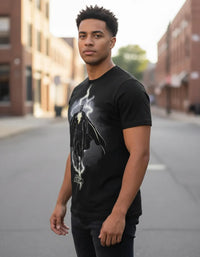 Playera Black Adam The Dark Age Máscara de Látex