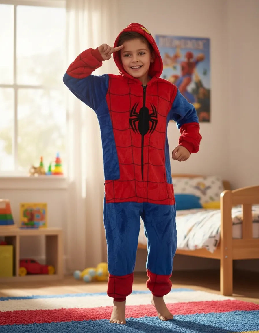 Kigurumi Spiderman Mameluco  Para niño Niño
