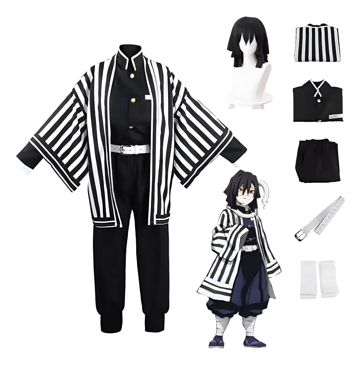 Cosplay Iguro Obanai Demon Slayer