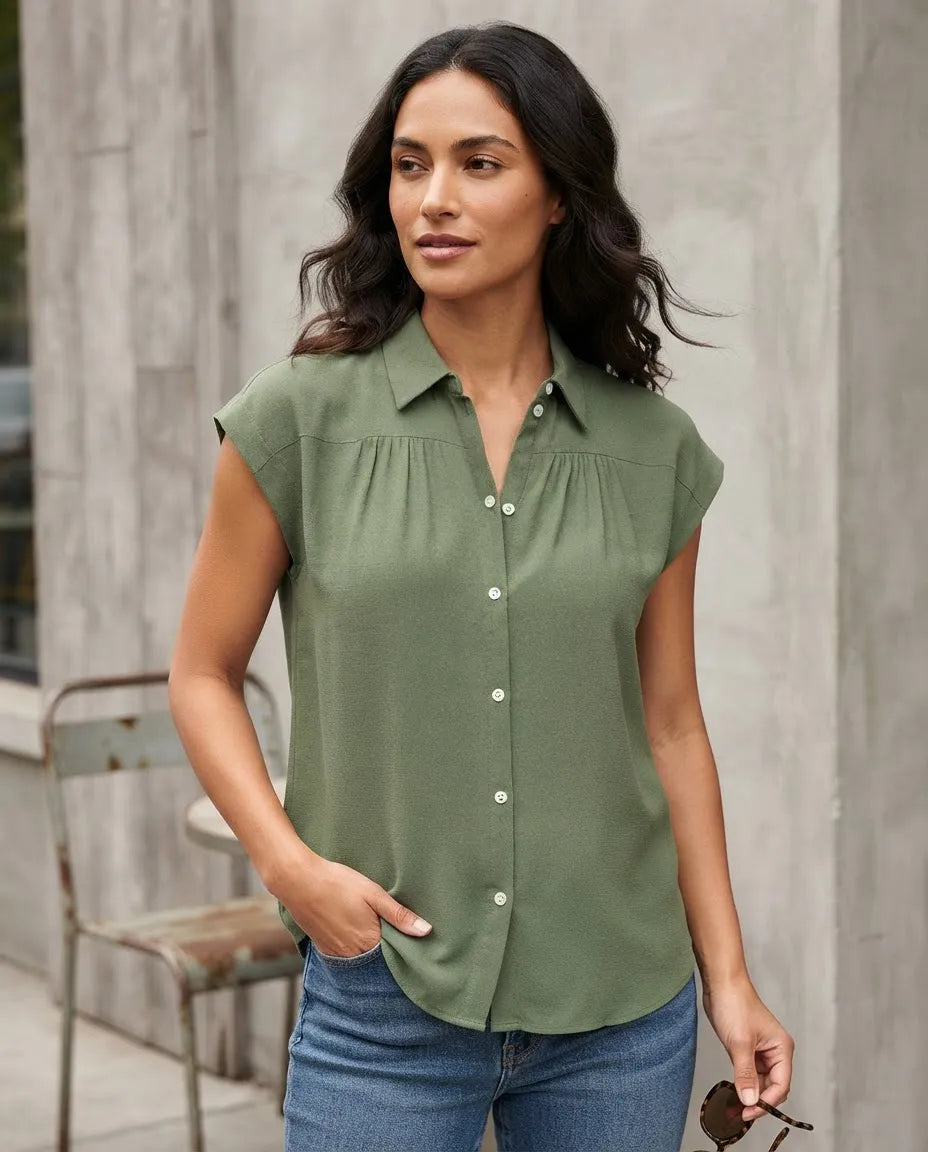 Blusa Verde Yasbeth Foley's para Mujer | Galeno MX