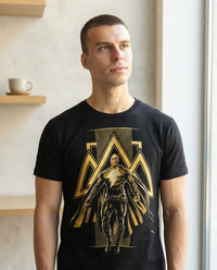 Playera Black Adam Ancient Powers Máscara de Látex