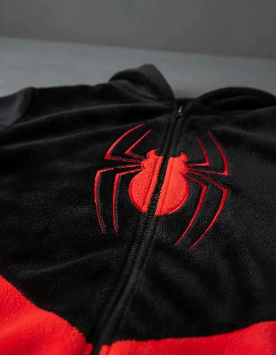 Kigurumi Spiderman Negro Miles Morales para Adulto | Cosplay