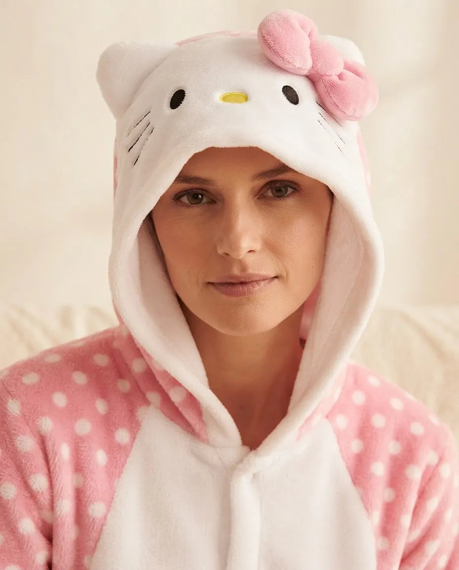 Kigurumi Hello Kitty Mameluco Para Adulto