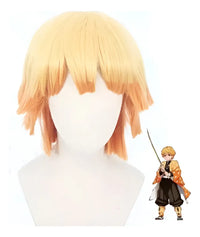 Peluca Zenitsu Agatsuma Cosplay – Demon Slayer