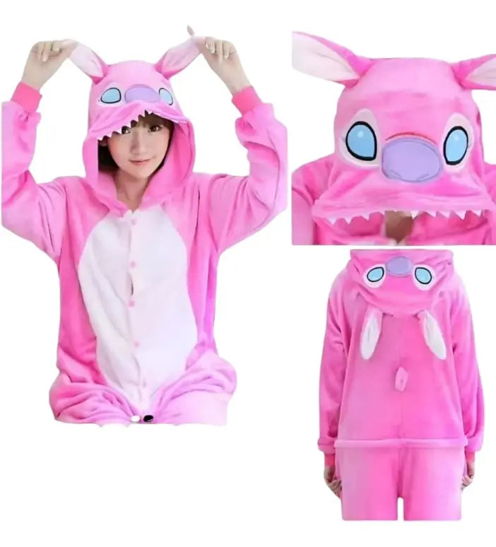 Kigurumi Angela Rosa para Adulto | Mameluco Cosplay