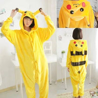 Pijama Mameluco Pikachu Kawai Kigurumi Niños