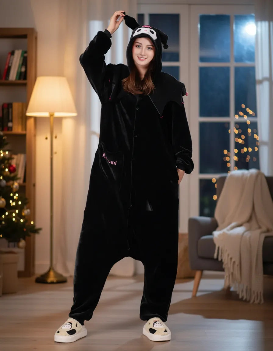 Pijama Mameluco Kuromi Hello Kity