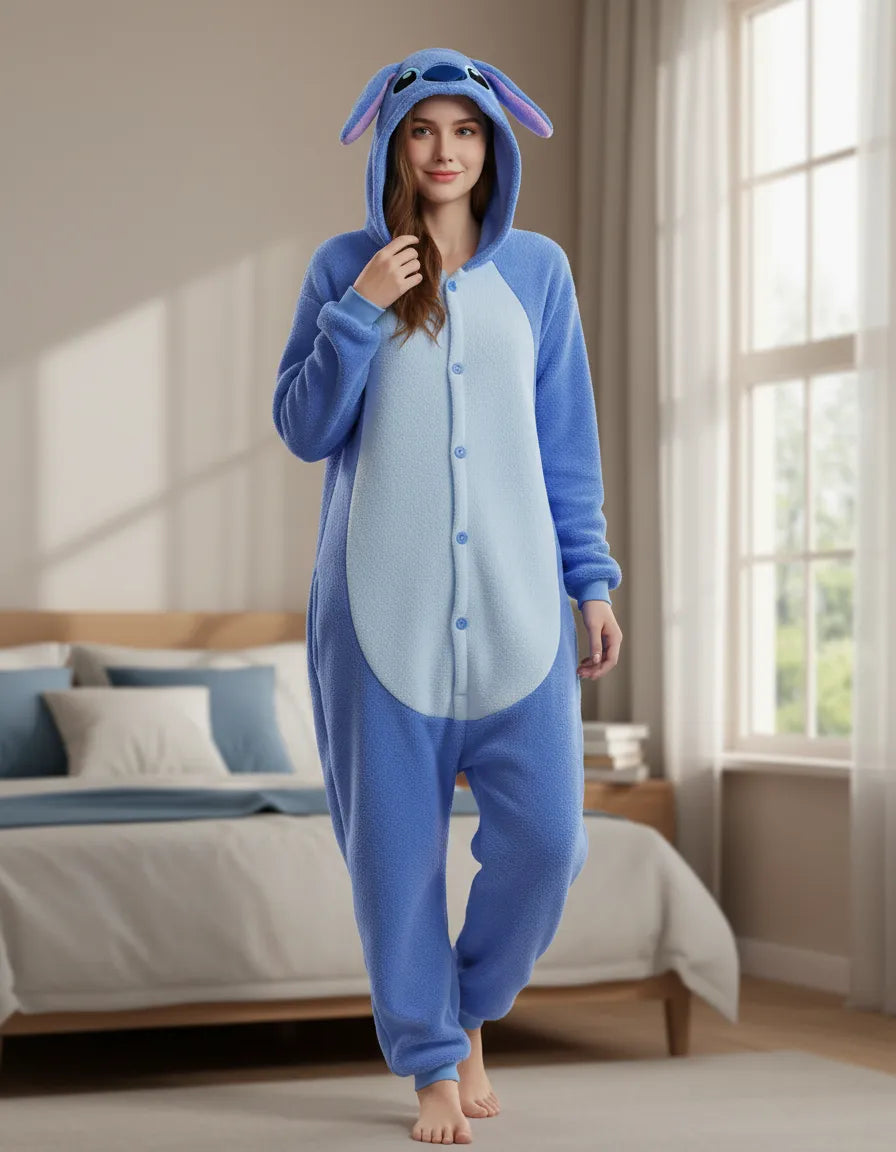 Kigurumi Stitch Pijama Mameluco – Cosplay Kawaii