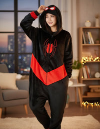 Kigurumi Spiderman Negro Miles Morales para Adulto | Cosplay