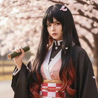 Peluca Nezuko Kamado Cosplay – Demon Slayer