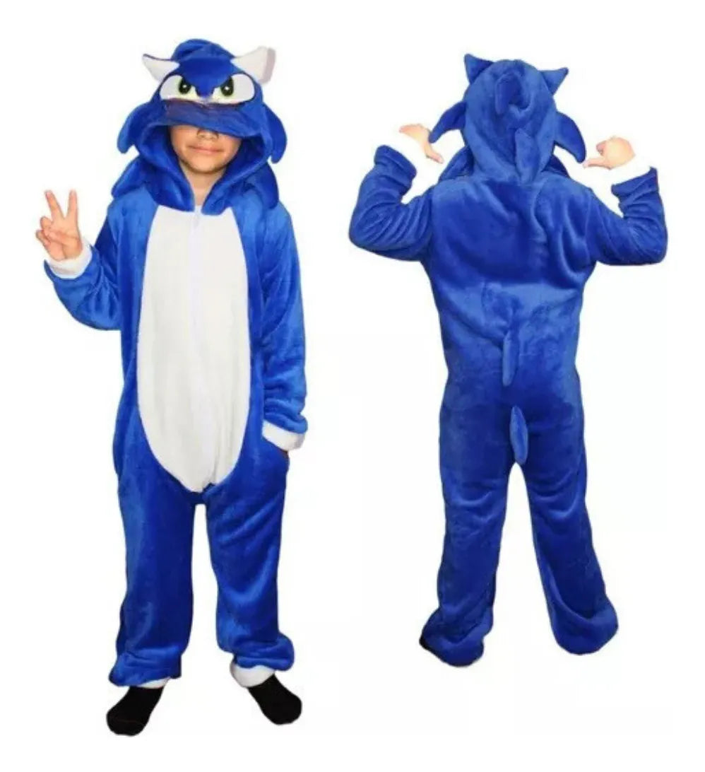 Kigurumi Pijama Completa Mameluco De Sonic Para Niño Infanti