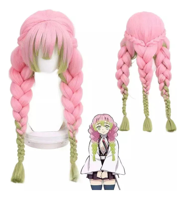 Peluca De Personajes De Anime Kanroji Mitsuri Demon Slayer