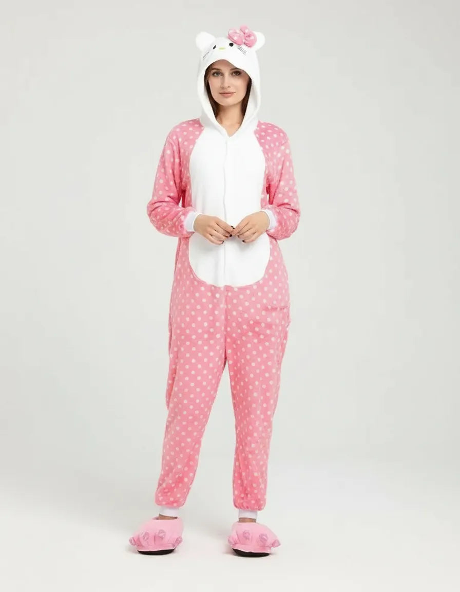Kigurumi Hello Kitty Mameluco Para Adulto