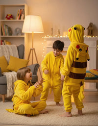 Pijama Mameluco Pikachu Kawai Kigurumi Niños