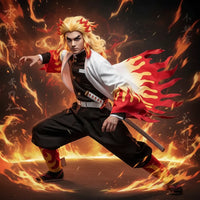 Cosplay Rengoku Kyoujurou Demon Slayer