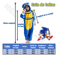 Kigurumi Pijama Completa Mameluco De Sonic Para Niño Infanti