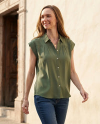 Blusa Verde Yasbeth Foley's para Mujer | Galeno MX