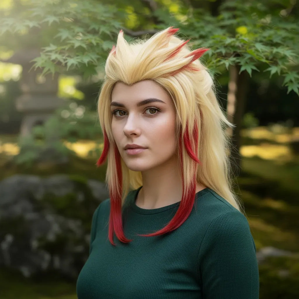 Peluca Kyojuro Rengoku Demon Slayer