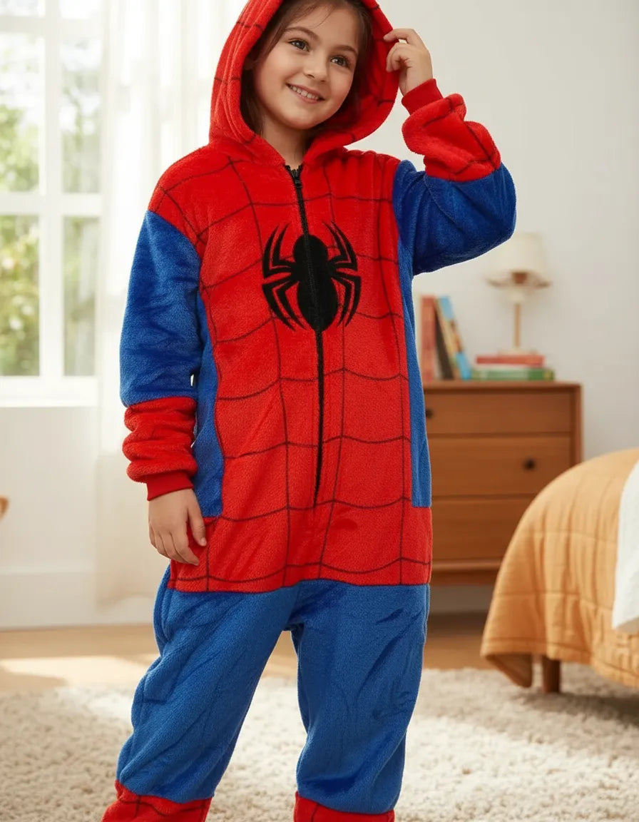 Kigurumi Spiderman Mameluco  Para niño Niño