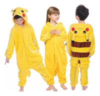 Pijama Mameluco Pikachu Kawai Kigurumi Niños