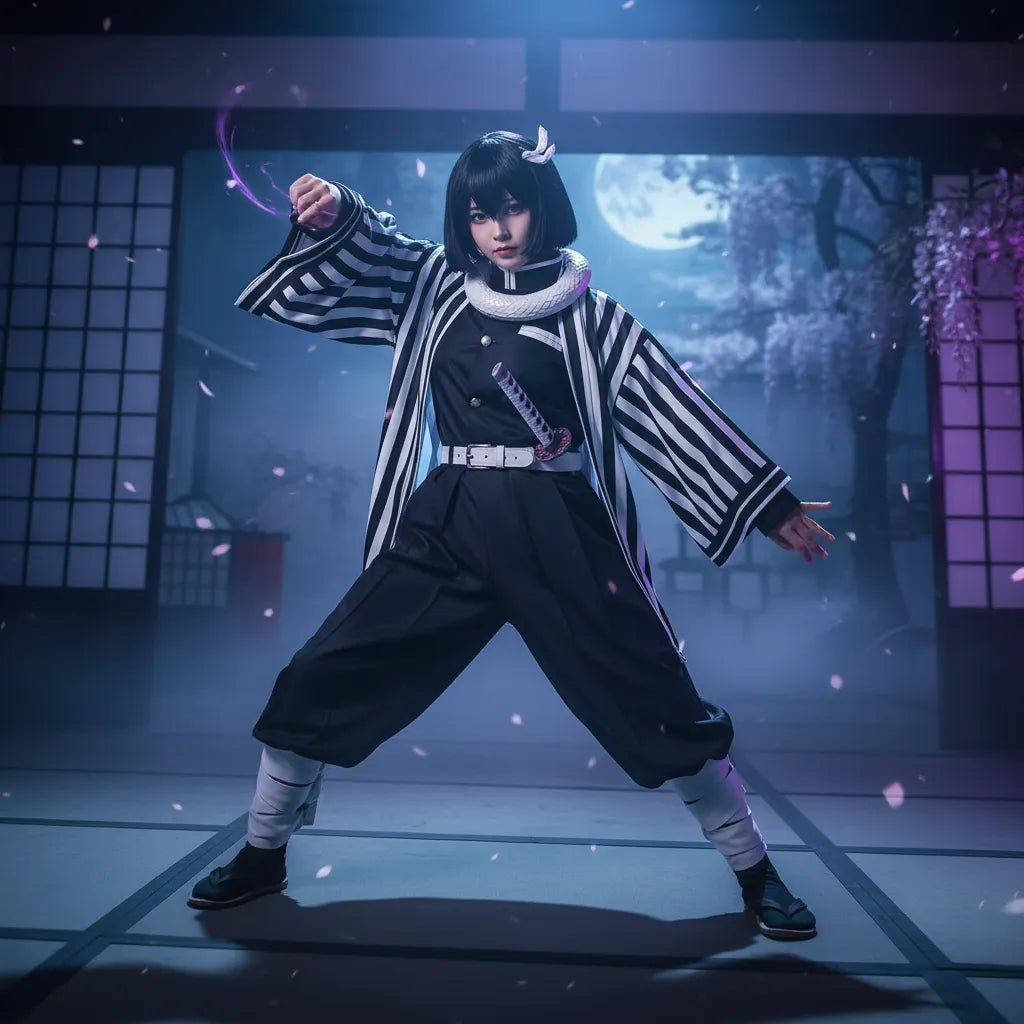 Cosplay Iguro Obanai Demon Slayer