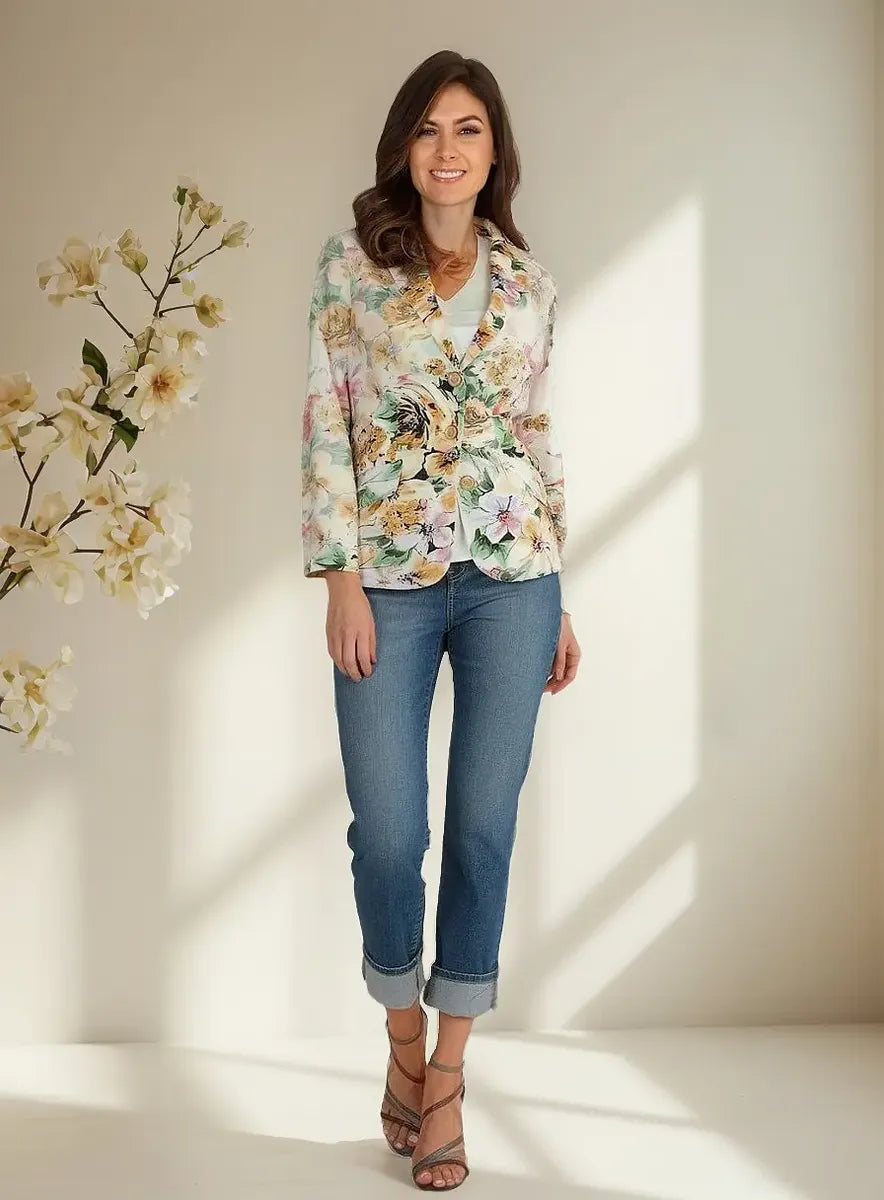 Saco Nicoletta Hueso Estampado para Mujer | Foleys by GALENO MX