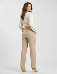 Pantalón de Vestir de Cintura Alta para Mujer | Elegante Beige