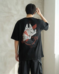 Playera Oversize Hombre Millennium Falcon Star Wars