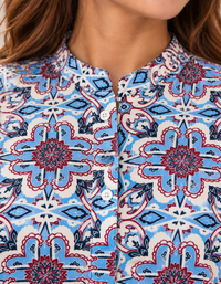 Blusa Carpiel Para Dama Manga Larga Estampada