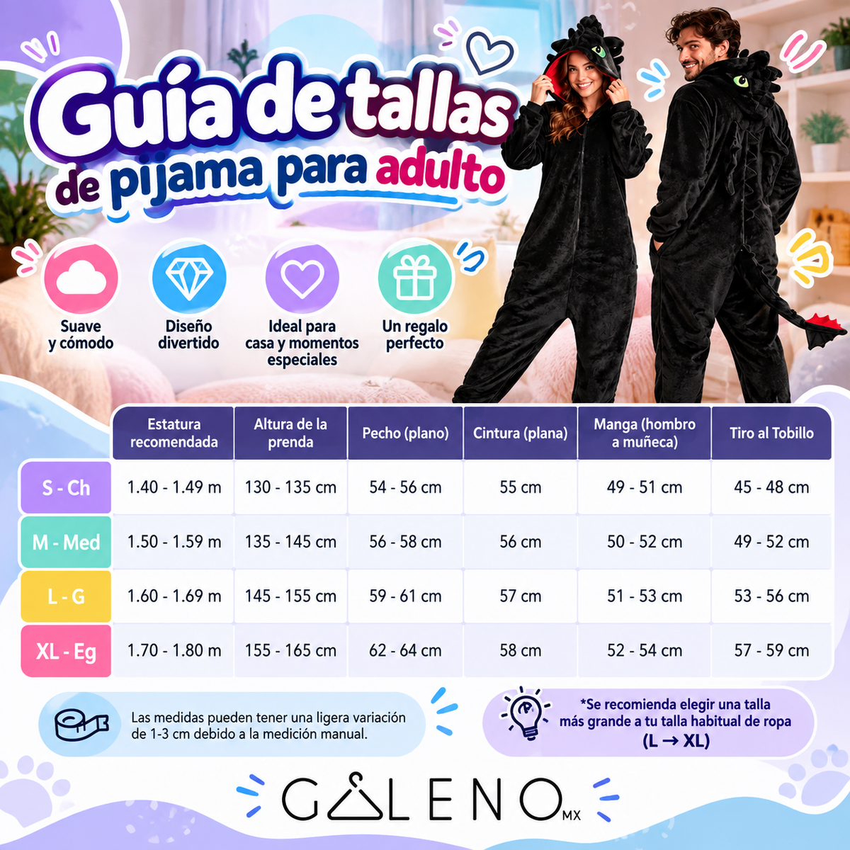 Guía de tallas