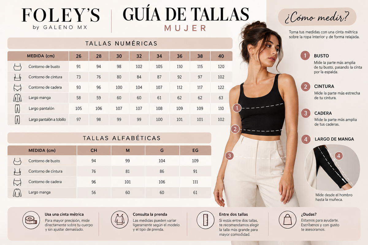 Guía de tallas