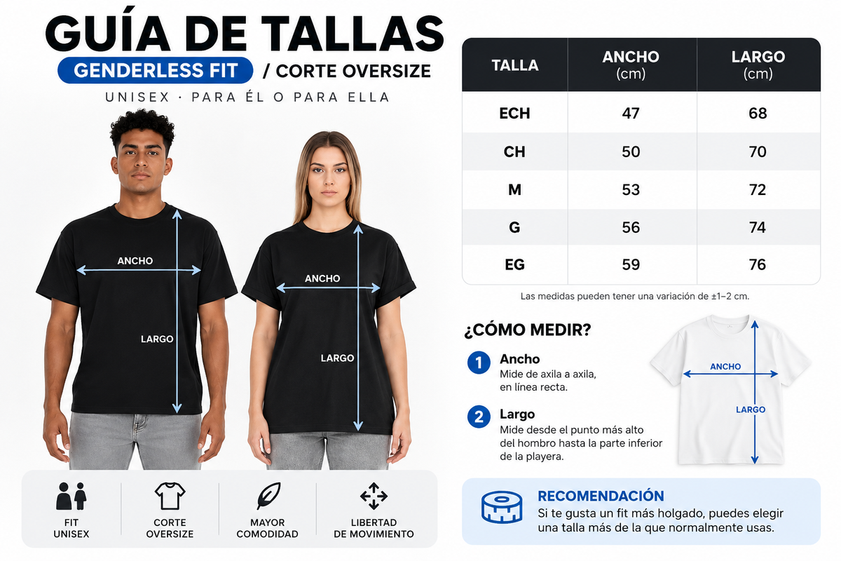 Guía de tallas
